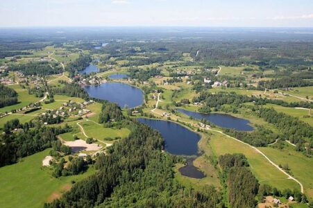 A real view of Rõuge, the town with 7 lakes including the deepest in Estonia
