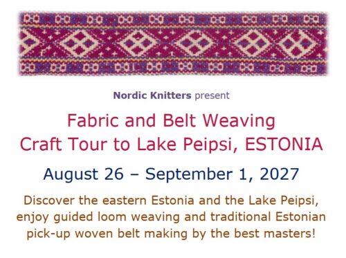 #271: Fabric and Belt Weaving Craft Tour to Lake Peipus, ESTONIA - single room